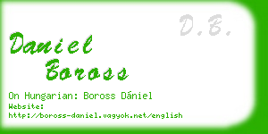 daniel boross business card