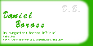 daniel boross business card